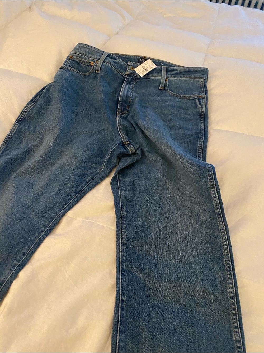 J Crew women’s Curvy Classic Straight Blue Jeans